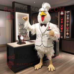 Cream Rooster mascotte...