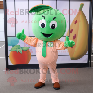 Peach Green Bean maskot...