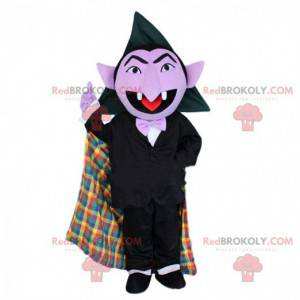 Mascotte de vampire, costume de Dracula, déguisement Halloween