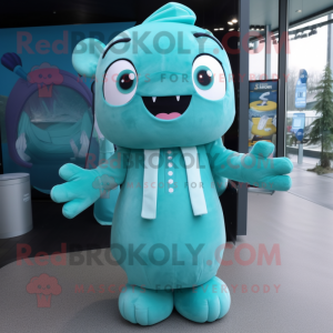 Costume de mascotte de Cyan...