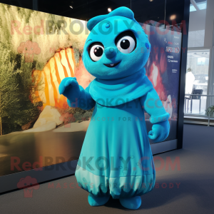 Costume de mascotte de Cyan...