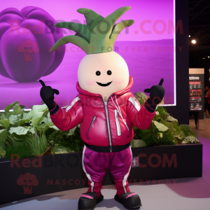 Magenta raap mascotte...