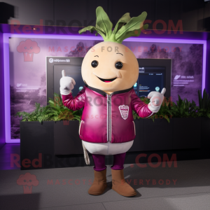 Magenta raap mascotte...