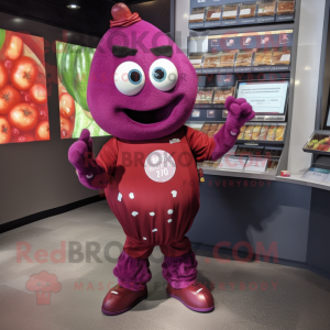 Maroon Plum mascotte...