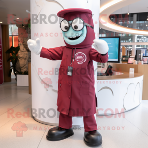 Maroon Doctor maskot...