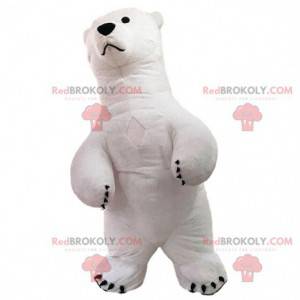 Mascotte d'ours polaire gonflable, costume ours blanc -