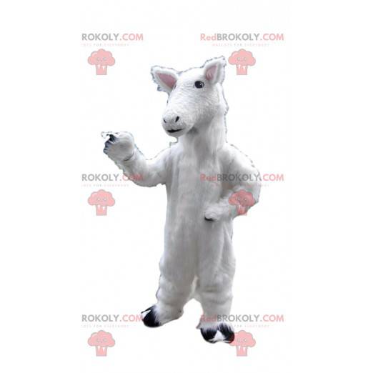 Mascota de oveja, disfraz de cordero, disfraz de caballo blanco