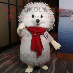 White Hedgehog maskot...