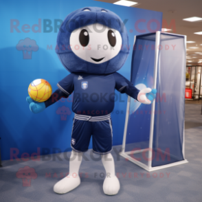 Navy Volleyball Net mascot costume character dressed with a Suit Pants and Belts