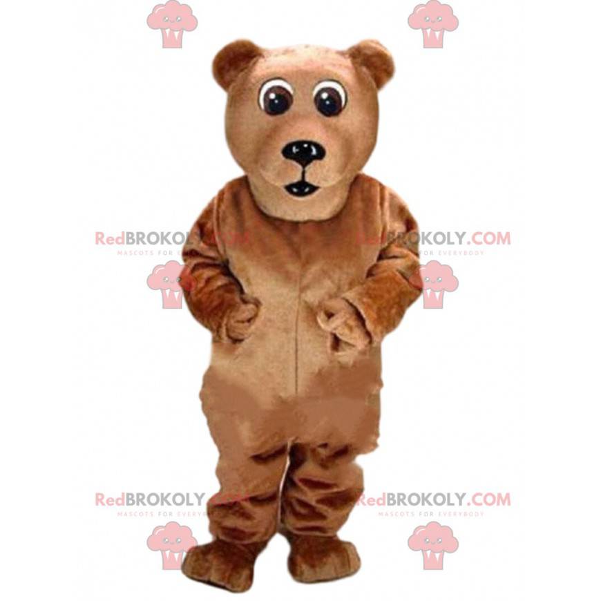 Mascotte d'ours marron, costume ours en peluche géant -