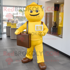 Yellow Chocolate Bar maskot...