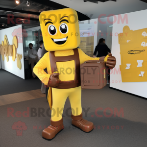 Gul Chocolate Bar maskot...