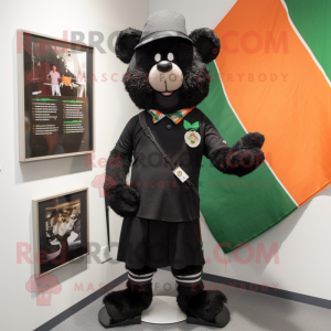 Sort irsk flag maskot...