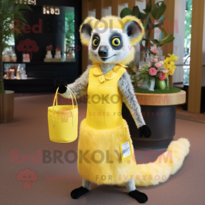 Citrongul Lemur maskot...