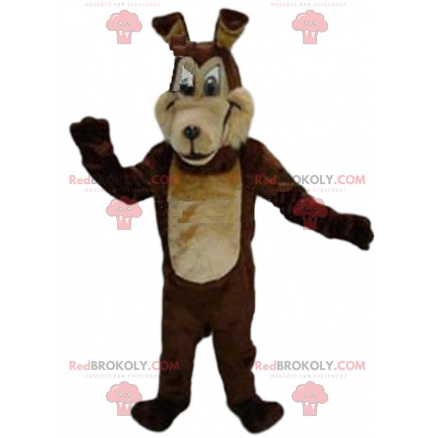 Dvoubarevný hnědý maskot vlka, kostým psa, vlčí pes - Dvoubarevný hnědý maskot vlka, kostým psa, vlčí pes -