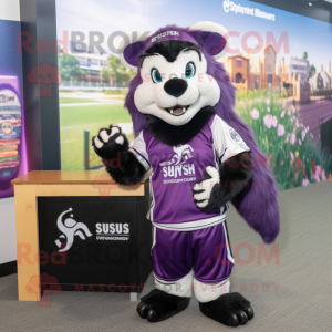 Purple Skunk mascotte...