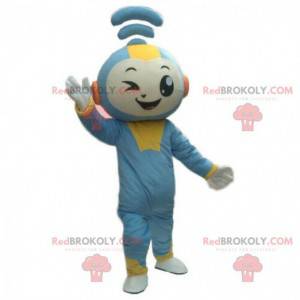 WiFi mascot, connected snowman costume, Internet costume -