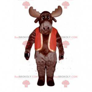 Mascotte de caribou, de grand renne, mascotte de cerf -