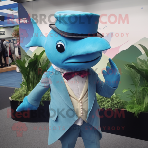 Cyan Swordfish mascotte...