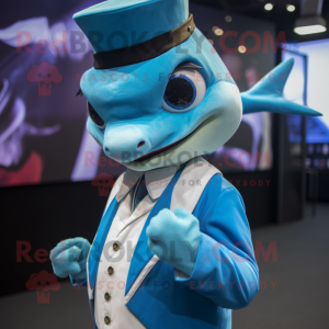 Cyan Swordfish maskot...