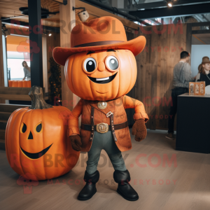 Rust Pumpkin maskot drakt...