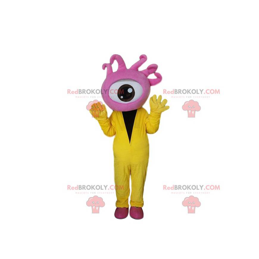 Obří růžové oko maskot, kyklop kostým - Redbrokoly.com