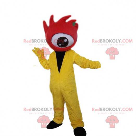 Mascota gigante de ojos rojos, disfraz de cíclope -
