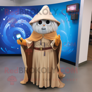 Tan Wizard mascotte kostuum...