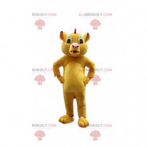 Mascot Simba, famoso león de la caricatura "El rey león" -