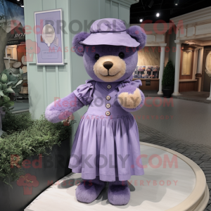 Lavendel teddybeer mascotte...