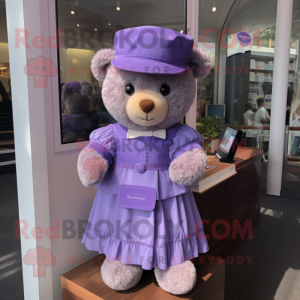 Lavendel Teddy Bear maskot...