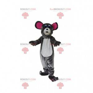 Mascotte topo grigio, costume da roditore, mascotte di ratto -