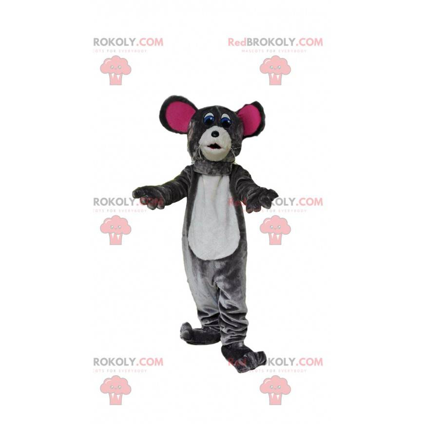 Gray mouse mascot, rodent costume, rat mascot - Redbrokoly.com