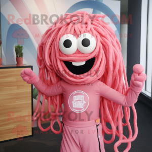 Pink Spaghetti maskot...