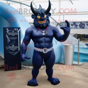 Navy Demon mascotte kostuum...