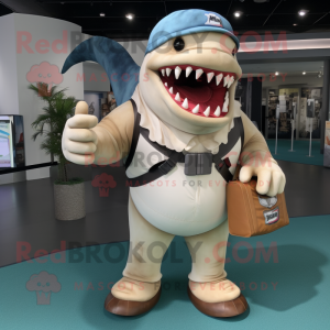 Crème Megalodon mascotte...