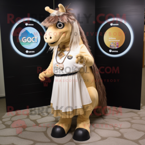 Tan Quagga mascotte kostuum...