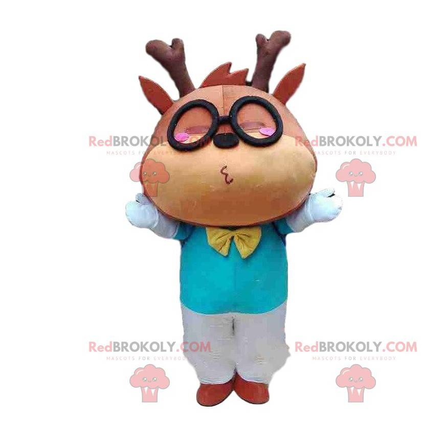 Hirschmaskottchen, Damhirschkuhkostüm, Viehkostüm - Hirschmaskottchen, Damhirschkuhkostüm, Viehkostüm -