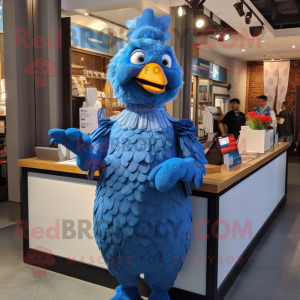 Blue Fried Chicken mascotte...