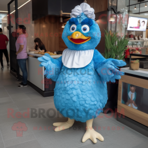 Blue Fried Chicken maskot...