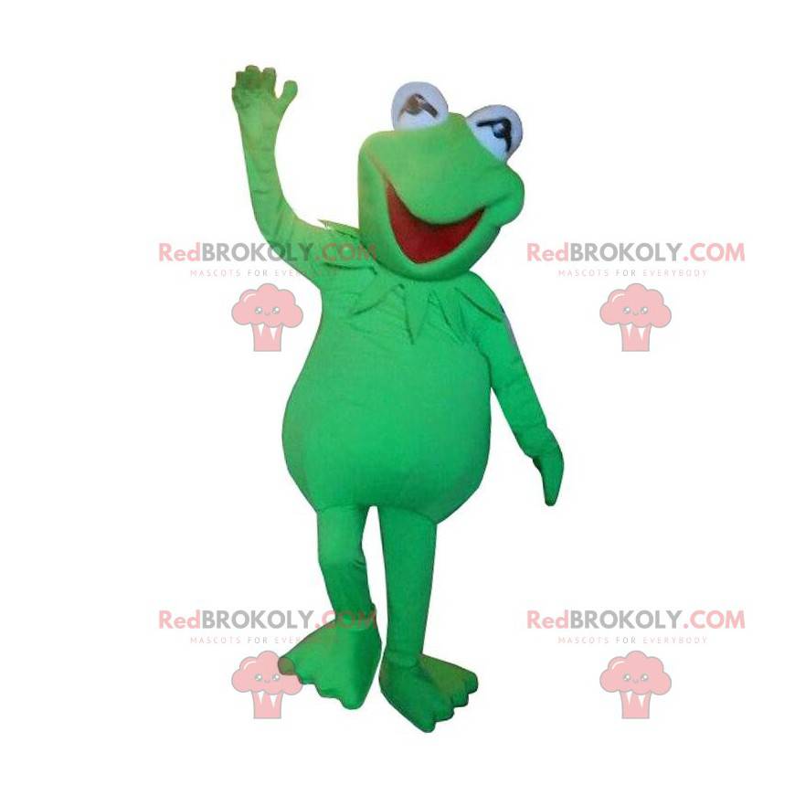 Maskot av Kermit, den berømte fiktive grønne frosken -