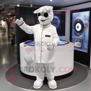 Wit Gyro mascotte kostuum...