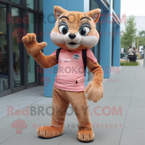 Perzik Jaguarundi mascotte...