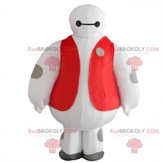 Mascotte robot bianco, grande personaggio futuristico -