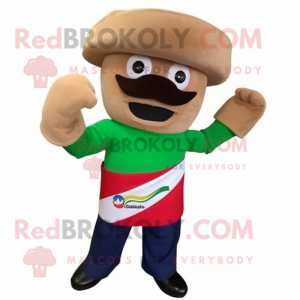 Tan Fajitas maskot kostume...