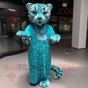 Cyaan Jaguar mascotte...