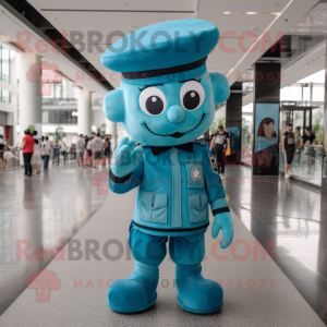 Cyan Soldier mascotte...