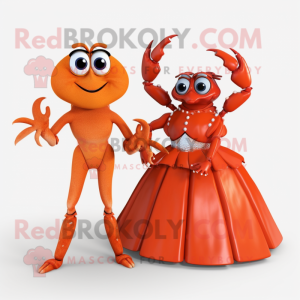 Postava maskota Orange Crab...