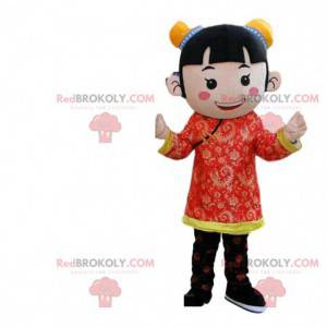 Asiatisk karakter maskot, asiatisk drakt - Redbrokoly.com