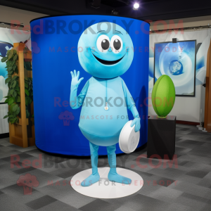 Sky Blue Golf Ball maskot...